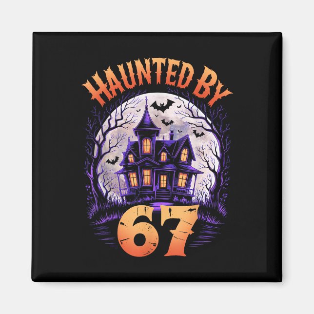 Imã 67 Fantasia de Halloween de Meme Assombrada _3  (Frente)
