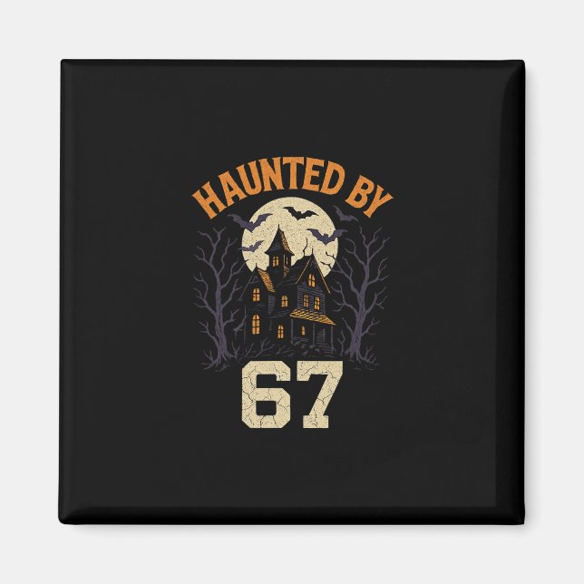 Imã 67 Fantasia de Halloween de Meme Assustador  (Frente)