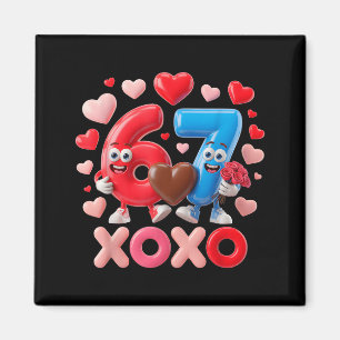Imã 67 Fofo Casal de Aniversário de Seis Sete Gen Meme