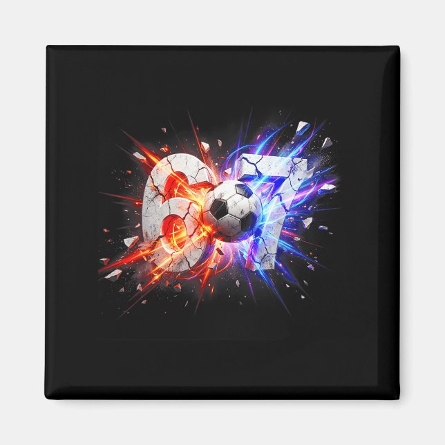 Imã 67 Futebol Six Seven 6 7 Meme 67  (Frente)