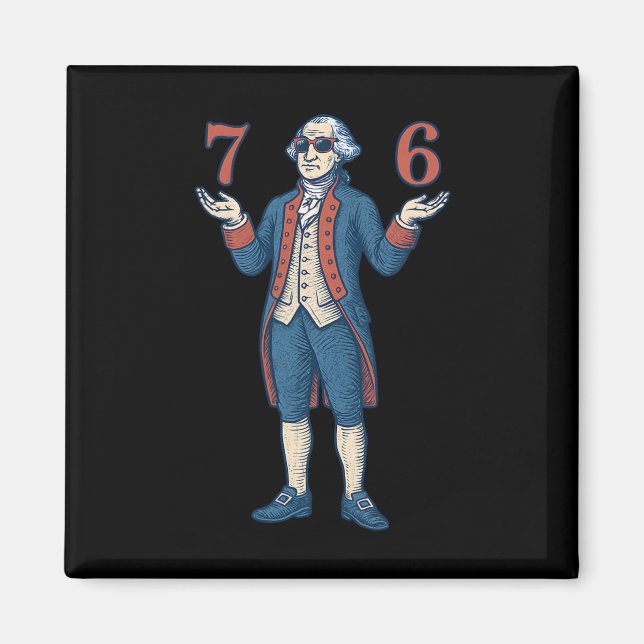 Imã 67 George Washington 7 6 Meme Seis Sete 6-7 4º De (Frente)