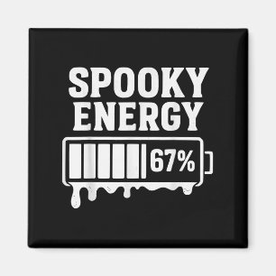 Imã 67 Halloween Assustador Energia Brainrot Meme Seis
