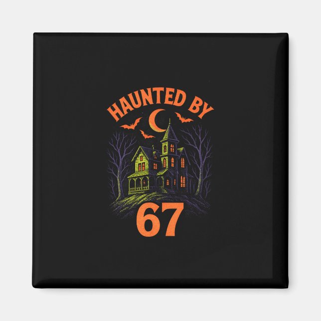 Imã 67 Halloween Costume Brainrot Teacher 6-7 Meme Six (Frente)