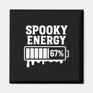 Imã 67 Halloween Energético Assustador Meme Brainrot S