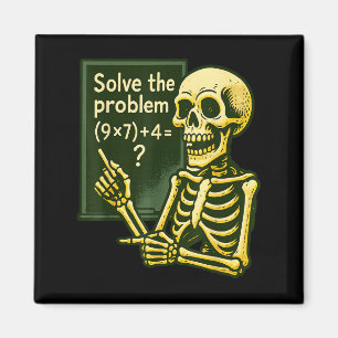 Imã 67 Halloween Matemática Divertida Seis Sete Meme B