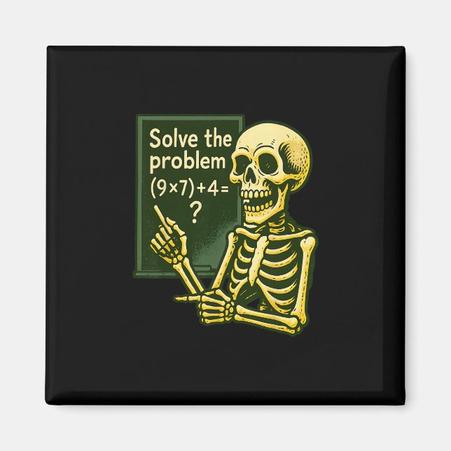 Imã 67 Halloween Matemática Divertida Seis Sete Meme B (Frente)