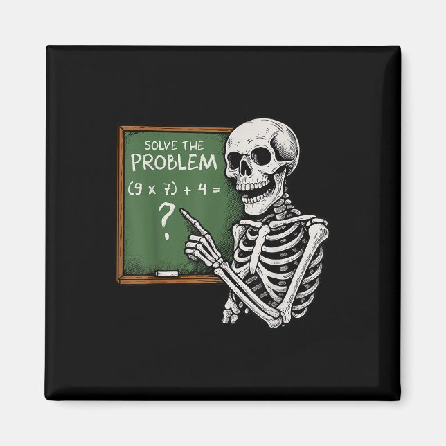 Imã 67 Halloween Matemática Divertido Seis Sete Meme B (Frente)