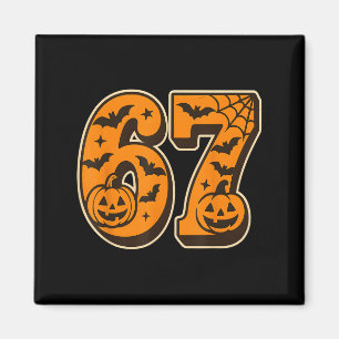 Imã 67 Halloween Seis Sete Brainrot Meme Meninos Crian