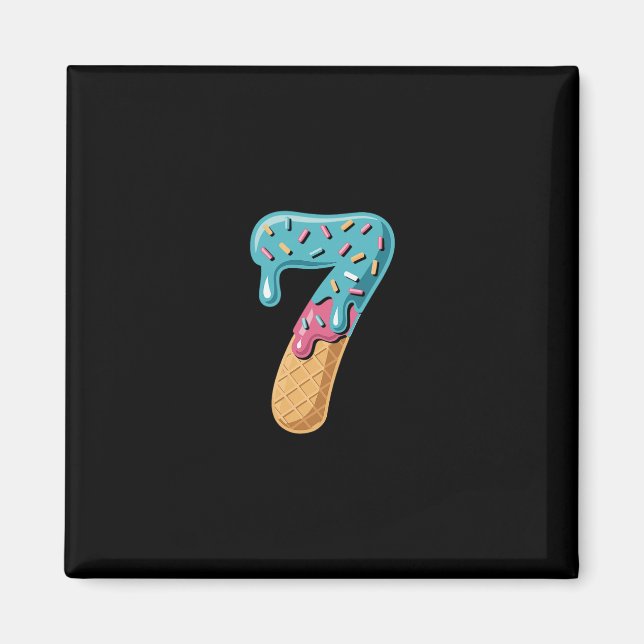 Imã 67 Ice Cream Drip Meme Funny Six Seven Matching Pa (Frente)