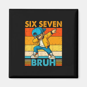 Imã 67 Meme 6 7 Garotos Dabbing Seis Sete Bruh Criança