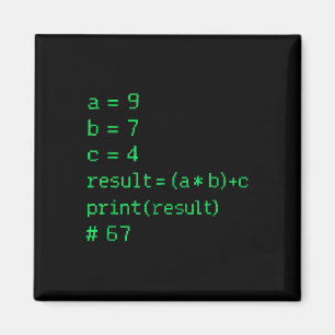 Imã 67 Meme Código Python Resultado Humor Geek Seis Se
