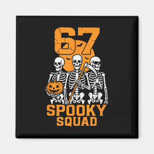 Imã 67 Meme de Halloween 6 7 Números Seis Sete Criança