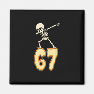 Imã 67 Meme de Halloween 6 7 Números Seis Sete Criança