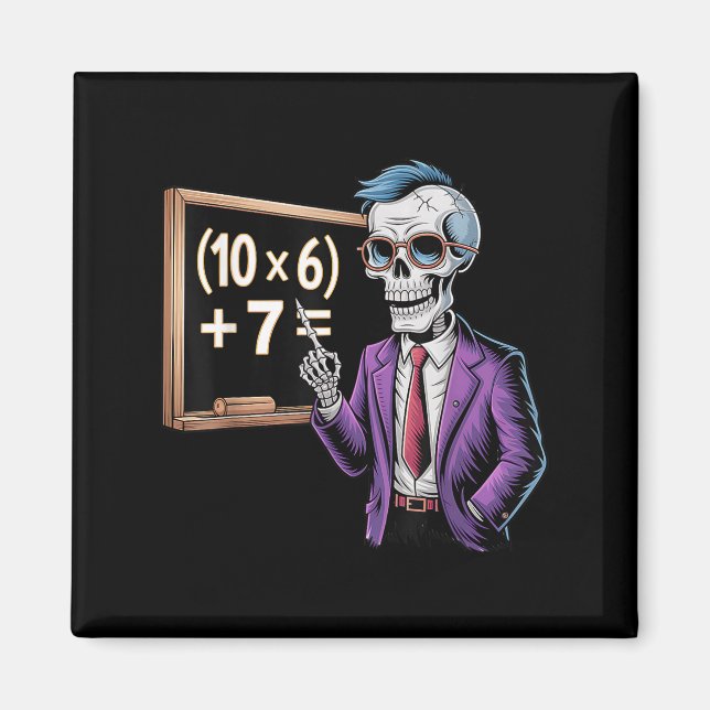 Imã 67 Meme do Professor de Matemática Brainrot Seis S (Frente)