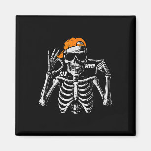 Imã 67 Meme Esqueleto Tendência Halloween Engraçado Se