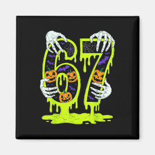 Imã 67 Meme Esqueleto Tendência Halloween Engraçado Se