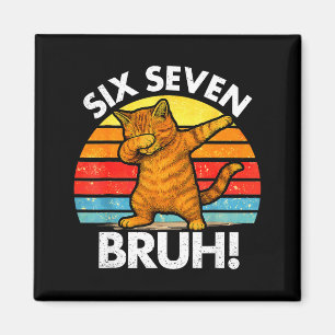Imã 67 Meme Gato Dabbing Six Seven 6 7