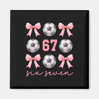 Imã 67 Meme Mãe de Futebol Irmã Coquette Arcos Rosa Me