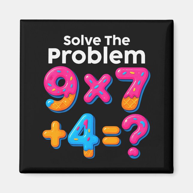 Imã 67 Meme Math Teacher Ice Cream Drip 6 7 Brainrot S (Frente)