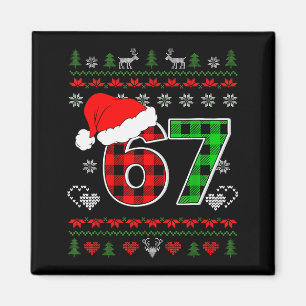 Imã 67 Meme Natal Six Seven Xmas Suéter Feio Homens