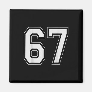 Imã 67 Meme Número Seis Sete Gíria do Gen Alpha 6 7 