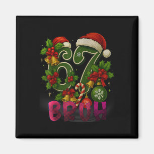 Imã 67 Meme Piadas Natal Vermelho Xadrez Natal Pijamas