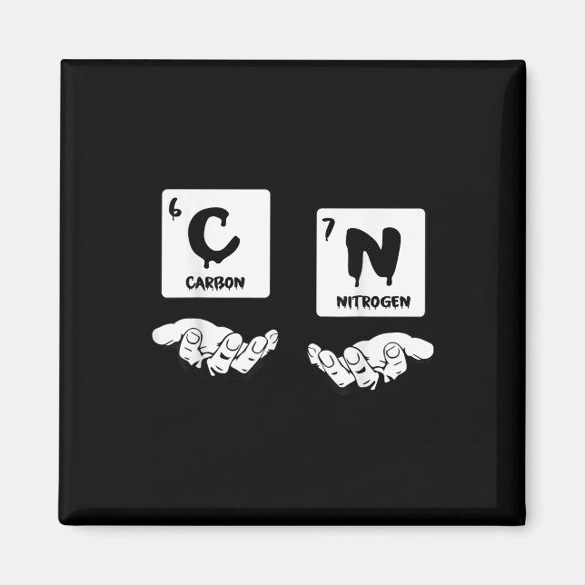 Imã 67 Meme Science Chemistry Nerd Periodic Table Humo (Frente)