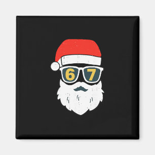 Imã 67 Meme Seis Sete Rosto do Papai Noel Crianças Hom