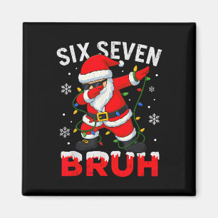 Imã 67 Meme Six Seven Bruh Dabbing Papai Noel Natal En