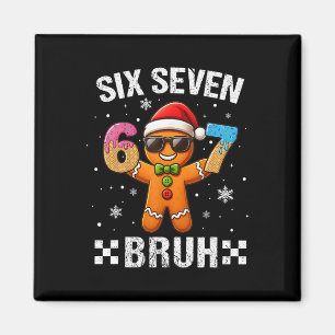 Imã 67 Natal 6 7 Meme Homem de Biscoito Xmas Pijamas