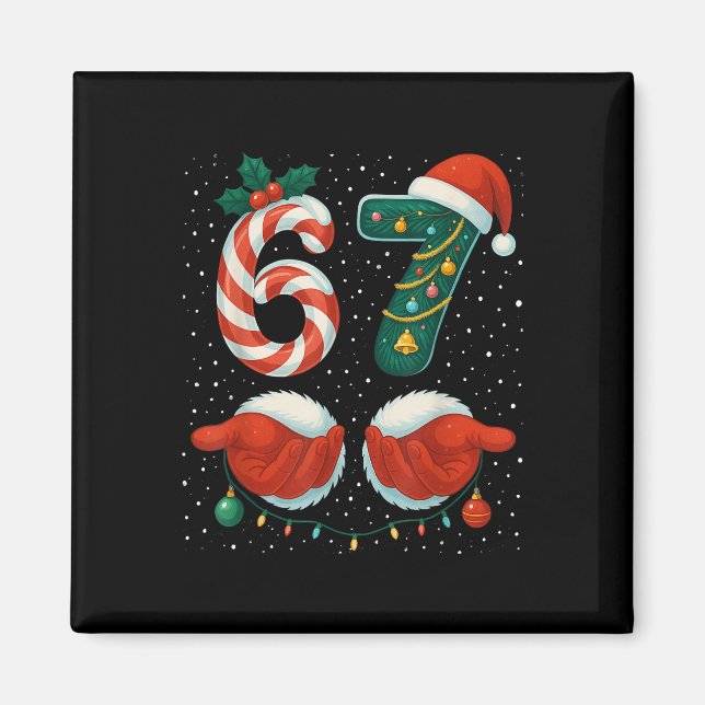 Imã 67 Natal 6 7 Meme Pijama Feriado Geração Alpha Sl (Frente)