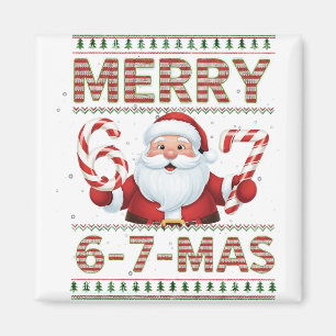 Imã 67 Natal Alegre 6 7 Mais Feio Xmas Seis Sete