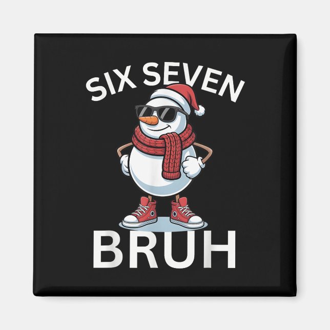Imã 67 Natal Divertido Seis Sete Meme Brainrot Boneco  (Frente)