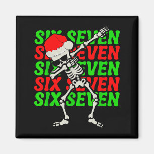 Imã 67 Natal Divertido Seis Sete Meme Brainrot Dabbing