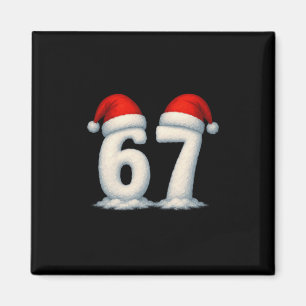 Imã 67 Natal Férias Neve Números 6 7 Meme Gen Alp