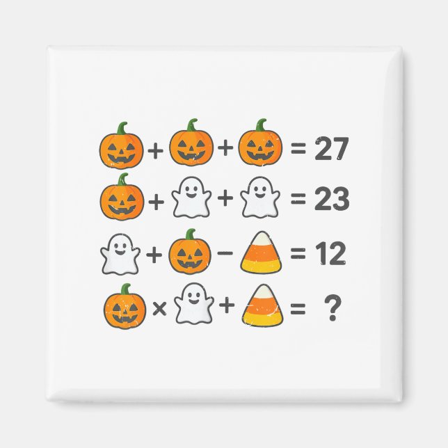 Imã 67 Order Operations Math Teacher Halloween Costume (Frente)