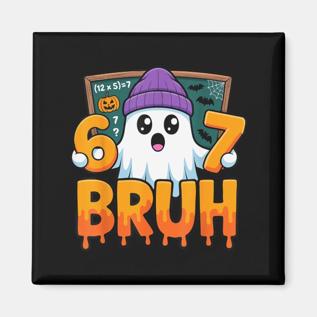 Imã 67 professor fantasma seis sete meme equação matem (Frente)