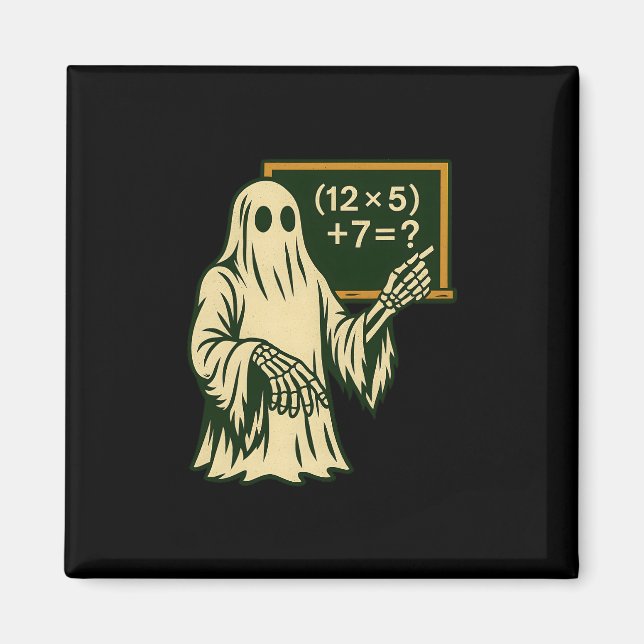 Imã 67 Professora Halloween Fantasma Seis Sete Meme Br (Frente)