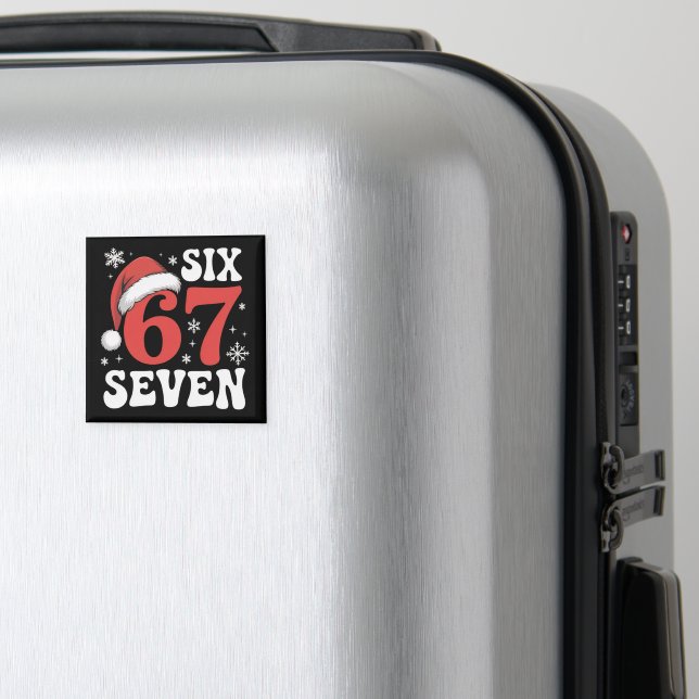 Imã 67 Santa Hat Christmas Six Seven Funny Sayings (In Situ (Luggage))