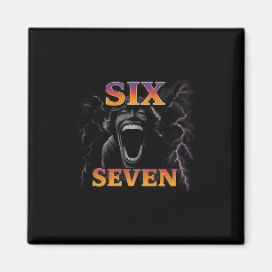 Imã 67 Seis Sete Contrabando 6 7 Design de Meme Engraç