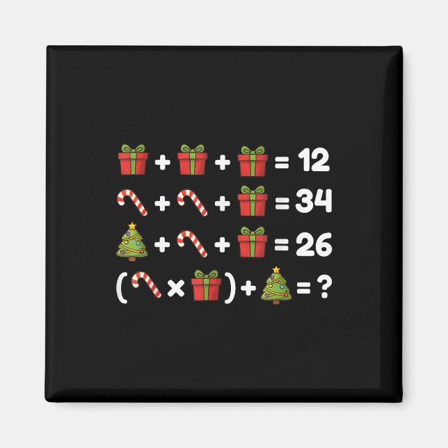 Imã 67 Seis Sete Meme Matemática Equação De Natal Lógi (Frente)