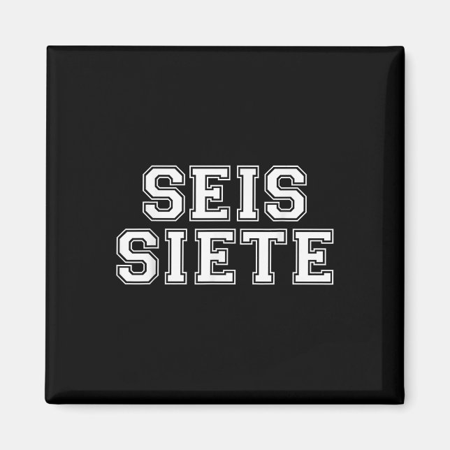Imã 67 Seis Sete Seis Siete Natal Brainrot Espanhol (Frente)