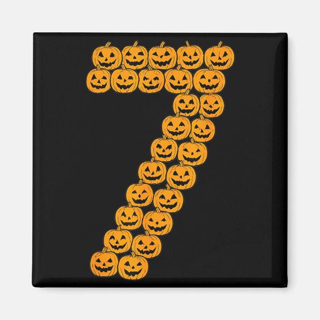 Imã 67 Sessenta e Sete Fantasia de Halloween Abóboras  (Frente)