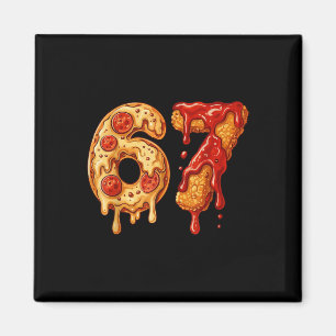 Imã 67 Six Seven 6-7 Pizza & Chicken Nugget - Bra Infa