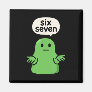 Imã 67 Six Seven 6-7 Slime de Blob Verde - Bra Diverti