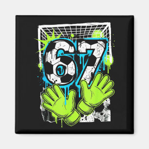 Imã 67 Six Seven Gen Alpha Goleiro de Futebol Rot Mem