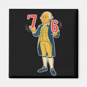 Imã 67 Six Seven George Washington Meme engraçado