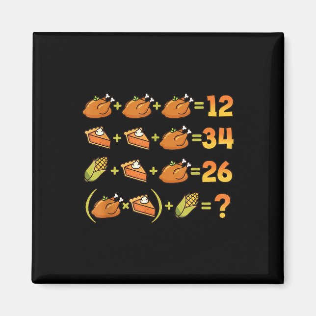 Imã 67 Six Seven Meme Math Thanksgiving Equation Logic (Frente)