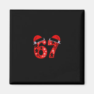 Imã 67 Six Seven Novidade Chapéu de Natal Papai Noel F