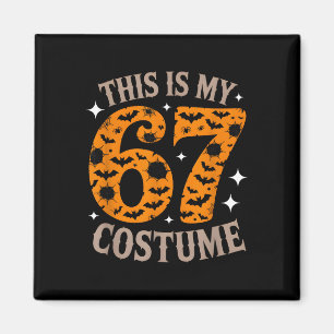 Imã 67 Sixty Seven Fantasia de Halloween Engraçado 6 7